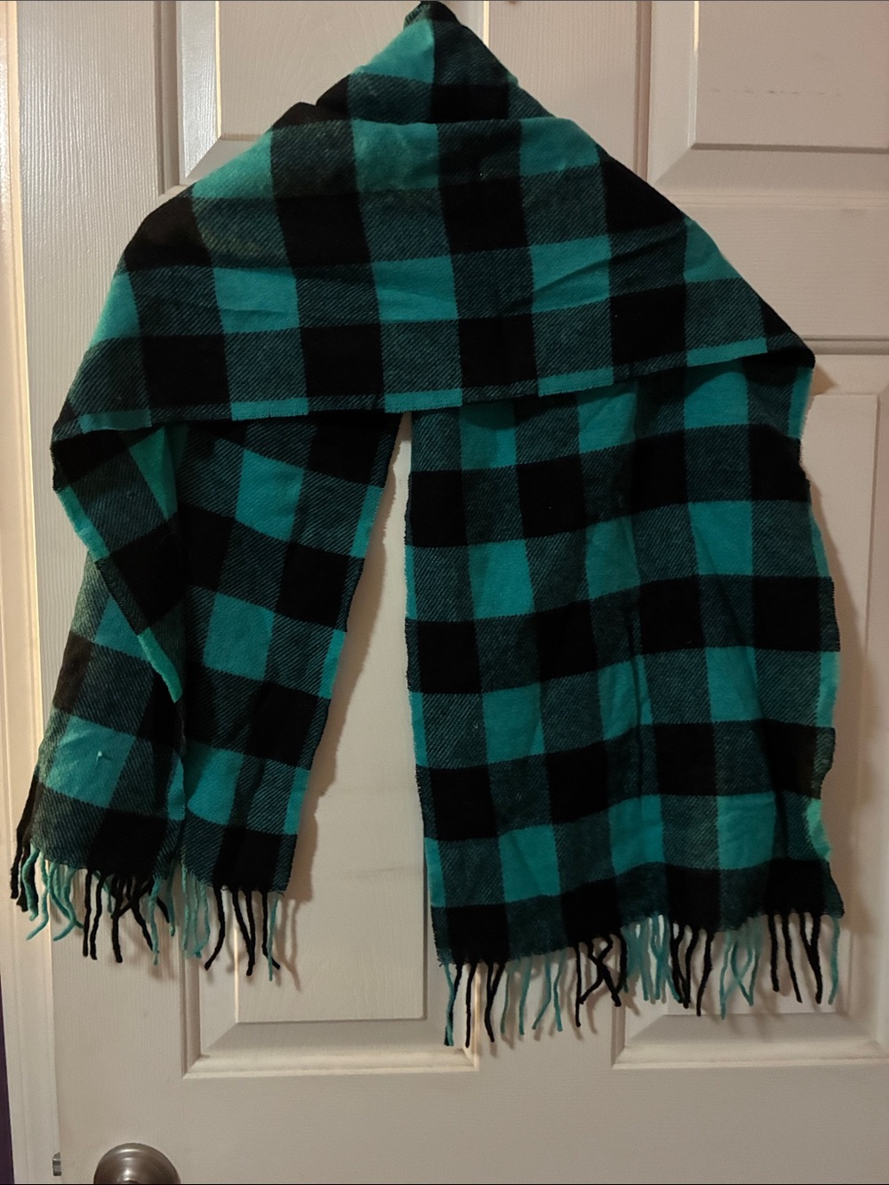 VTG ESPRIT WOOLBLEND PLAID SCARF